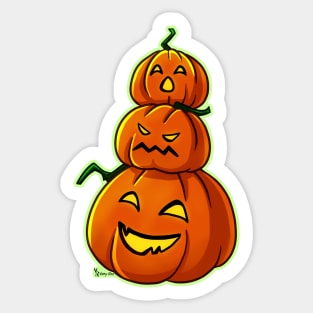 Stack of Pumpkins - Halloween Sticker